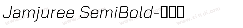 Jamjuree SemiBold字体转换